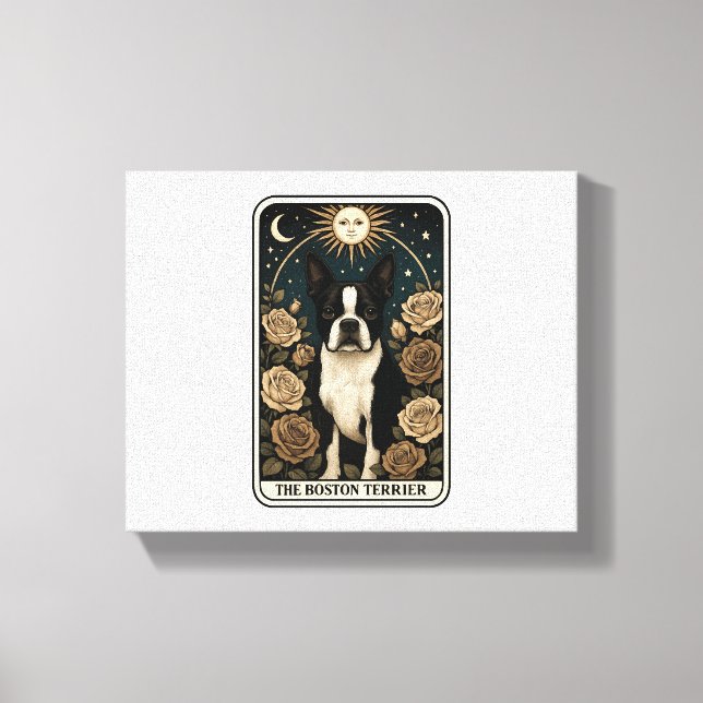 Lienzo Terrier de Boston (Anverso)