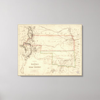 Lienzo Territorio de Kansas y Americanos Nativos