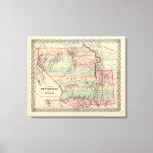 Lienzo Territorios de New México y de Utah