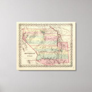 Lienzo Territorios de Nuevo México y Utah