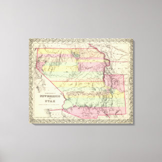 Lienzo Territorios de Nuevo México y Utah