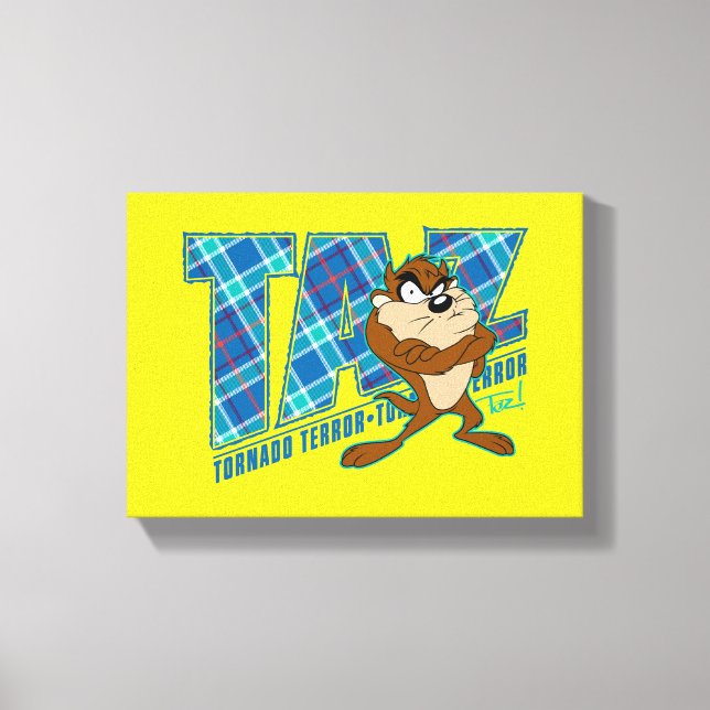 Lienzo Terror de tornado TAZ™ (Anverso)