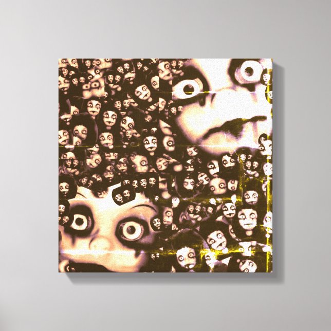 Lienzo Terror twins,Haunted dolls picture canvas art (Anverso)
