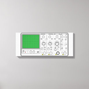 Lienzo Tester de voltaje de oscilloscopio genérico del