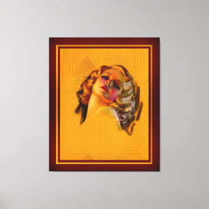 Lienzo Testigos oculares de retrato Art Deco de Zoe Mozer