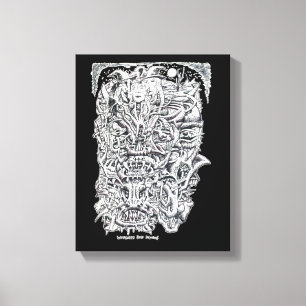 Lienzo Testigos y demonios, por Brian Benson.