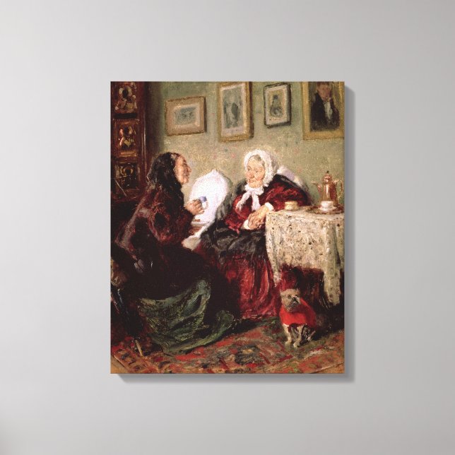 Lienzo Tete a Tete, 1909 (Anverso)