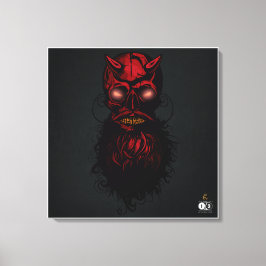 Lienzo Tête de mort hipster skulls crâne du diable