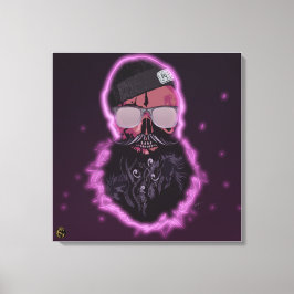 Lienzo Tête de mort punk hipster G-skulls crâne chevaux