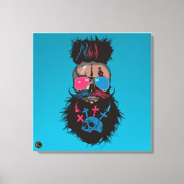 Lienzo Tête de mort punk hipster G-skulls crâne eternel