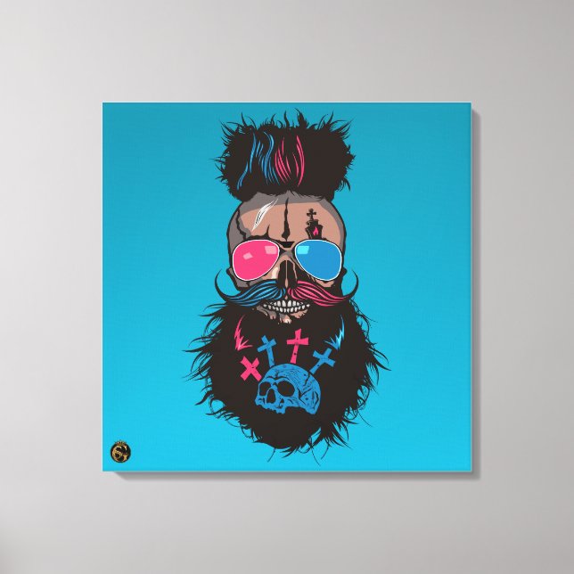 Lienzo Tête de mort punk hipster G-skulls crâne eternel (Anverso)