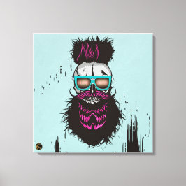 Lienzo Tête de mort punk hipster G-skulls i love death