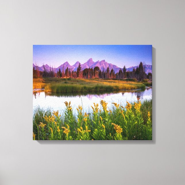 Lienzo Teton Sunrise (Anverso)