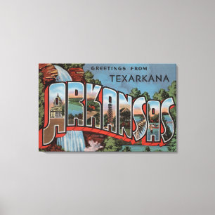 Lienzo Texarkana, Arkansas (Escena de cascada)