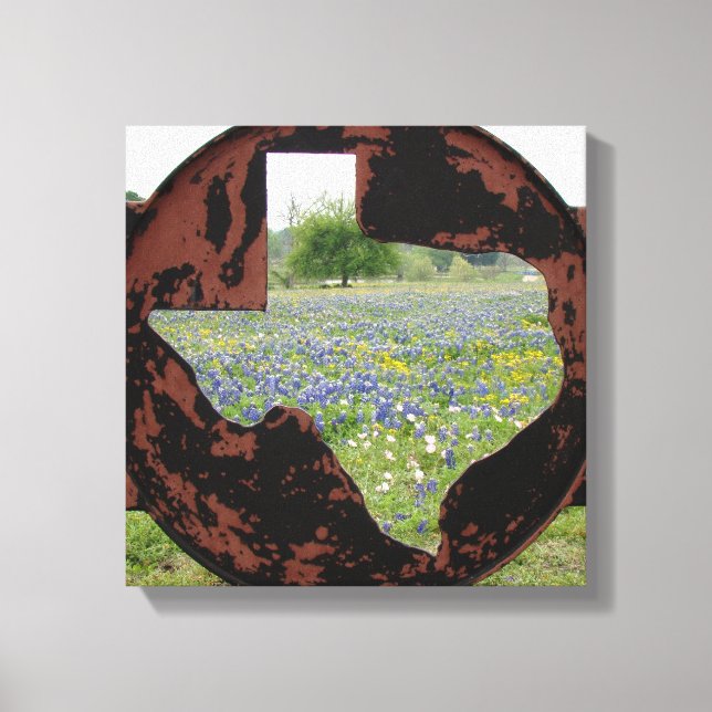 Lienzo Texas Bluebonnets (Anverso)