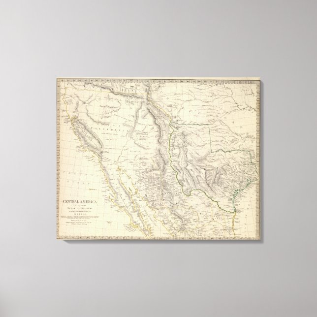 Lienzo Texas, California, México (Anverso)