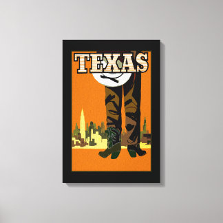 Lienzo Texas City Cowboy