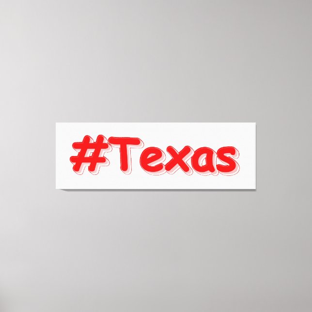 Lienzo "Texas" Diseño Cuto. ¡Hazte con una en Zazzle (Anverso)