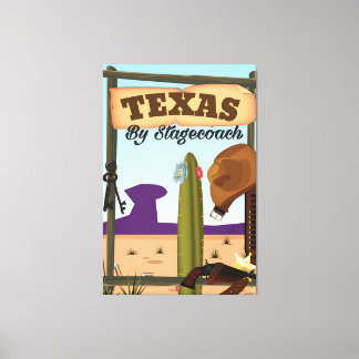 Lienzo Texas en diligencia
