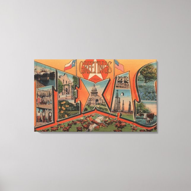 Lienzo Texas (Escena de manchas de ganado bovino)Letra gr (Anverso)