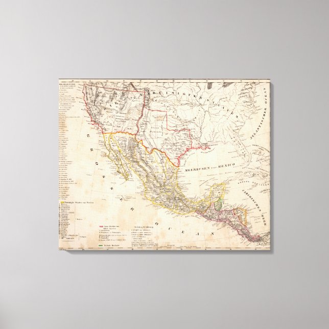 Lienzo Texas, México (Anverso)