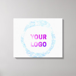 Lienzo texto brillante simple mínimo agregue su logo/dise