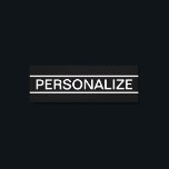 Lienzo Texto de personalizable | Negra y blanca moderna<br><div class="desc">Audaz aspecto contemporáneo.</div>