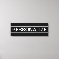 Texto de personalizable | Negra y blanca moderna