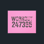 Lienzo Texto desgastado y raspado Workout 247365 rosa<br><div class="desc">Texto desgastado y raspado Workout 247365 en color gris con fondo rosado. Perfecto para todo aquel que levante,  haga ejercicio físico,  entrenando,  construyendo el cuerpo e ir al gimnasio.</div>
