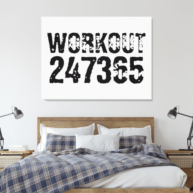 Lienzo Texto desgastado y rayado Entrenamiento 247365 neg (Insitu(Dormitorio))