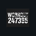 Lienzo Texto grabado y desgastado Workout 247365 white<br><div class="desc">Texto desgastado y raspado Workout 247365 en color blanco con fondo negro. Perfecto para todo aquel que levante,  haga ejercicio físico,  entrenando,  construyendo el cuerpo e ir al gimnasio.</div>