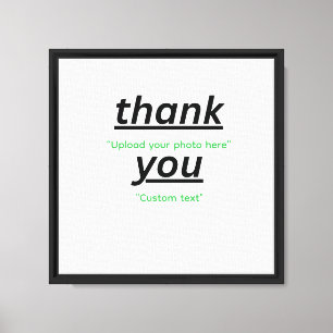 Lienzo Texto personalizado y carga tu foto personalizada