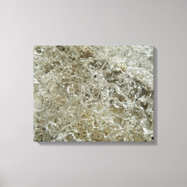 Lienzo Textura abstracta de hielo glacial (Anverso)