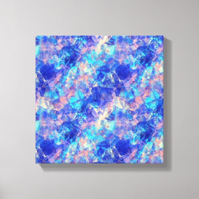 Lienzo Textura arrugada azul Azure (Anverso)