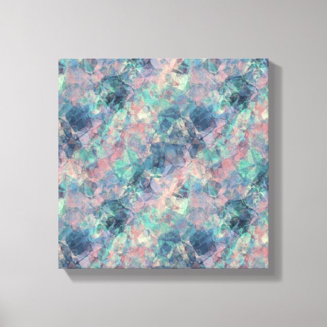 Lienzo Textura azul de puesta de sol arrugada (Anverso)