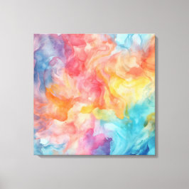 Lienzo Textura de acuarela de color brillante