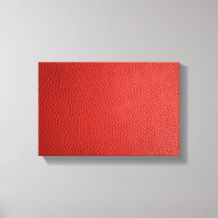 Lienzo Textura de cuero rojo