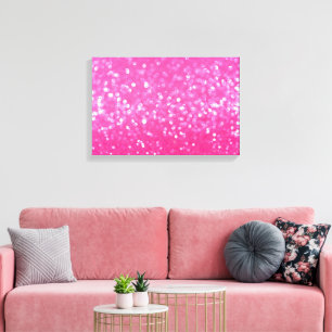 Lienzo Textura de Foto con Brillo de Rosa Caliente Vibran
