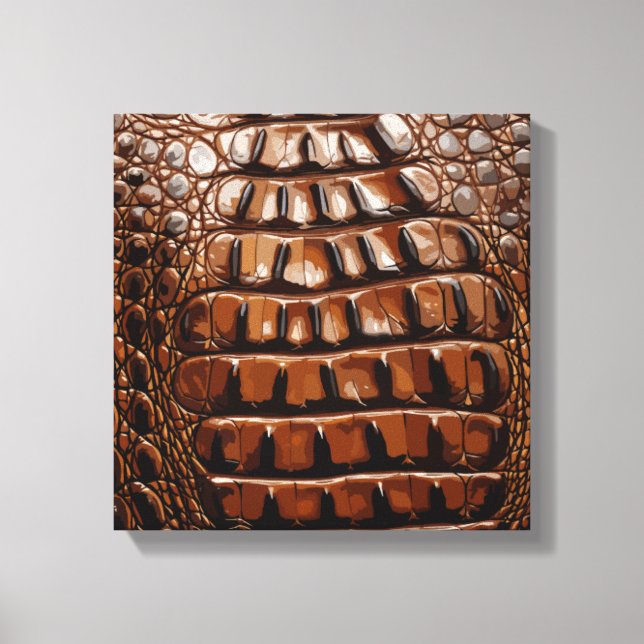 Lienzo Textura de gator (Anverso)