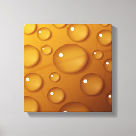 Lienzo Textura de gota de agua naranja