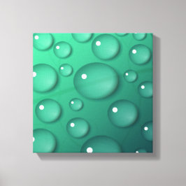 Lienzo Textura de gota de agua turquesa
