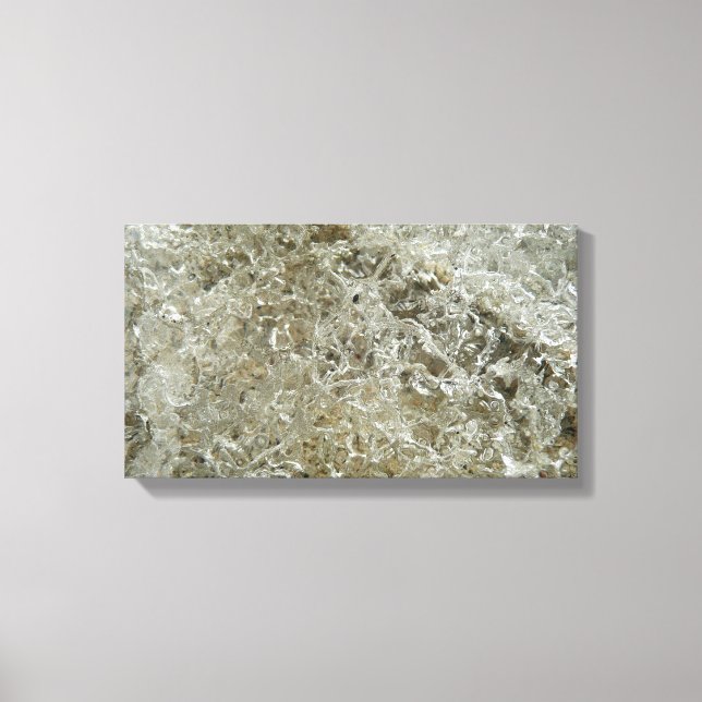 Lienzo Textura De La Naturaleza Del Resumen De Hielo Glac (Anverso)