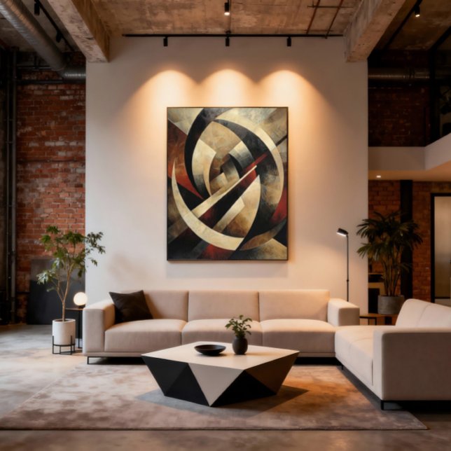 Lienzo Textura de madera geométrica abstracta (Subido por el creador)