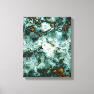 Lienzo Textura de mármol verde con venas