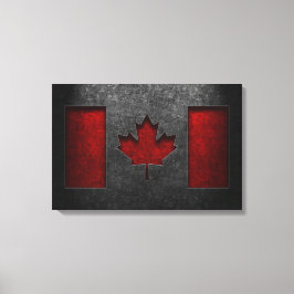 Lienzo Textura de piedra de la bandera de Canadá