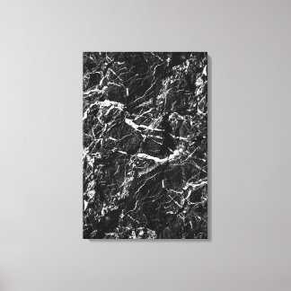 Lienzo Textura de piedra falsa de roca negra surrealista
