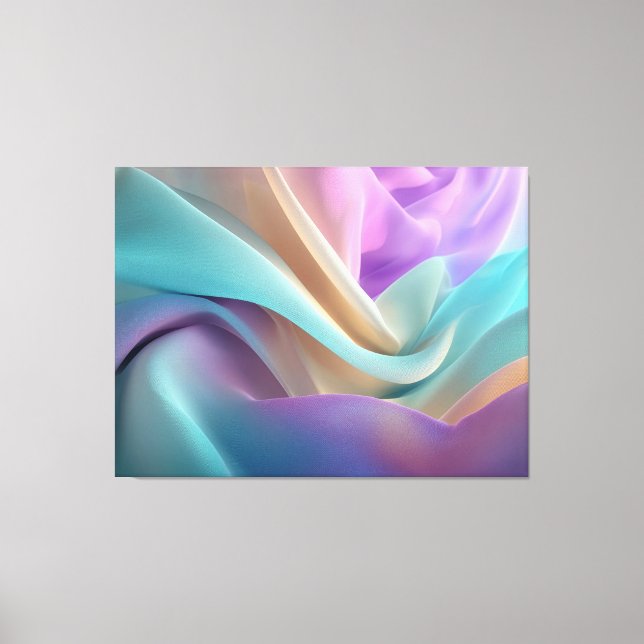 Lienzo Textura de tela abstracta en tonos pastel (Anverso)