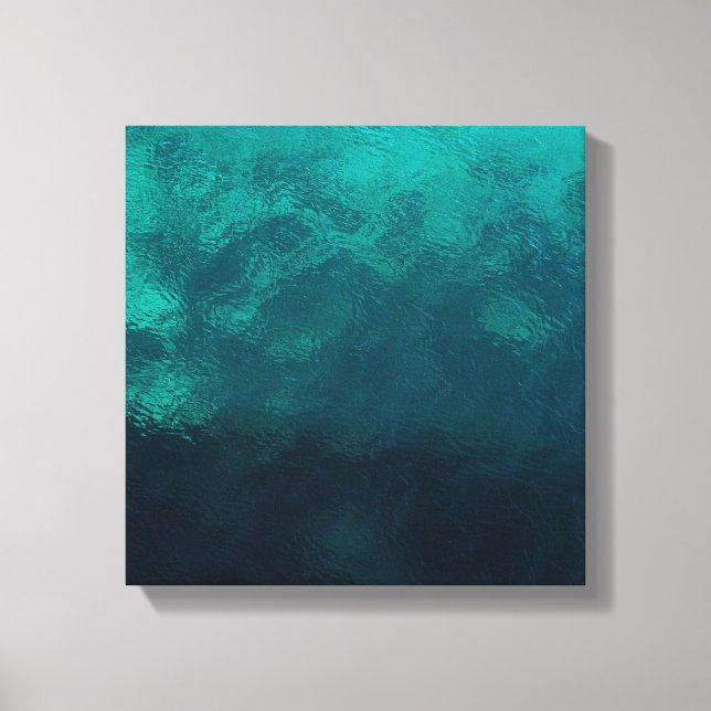 Lienzo Textura de vidrio verde escarchado (Anverso)