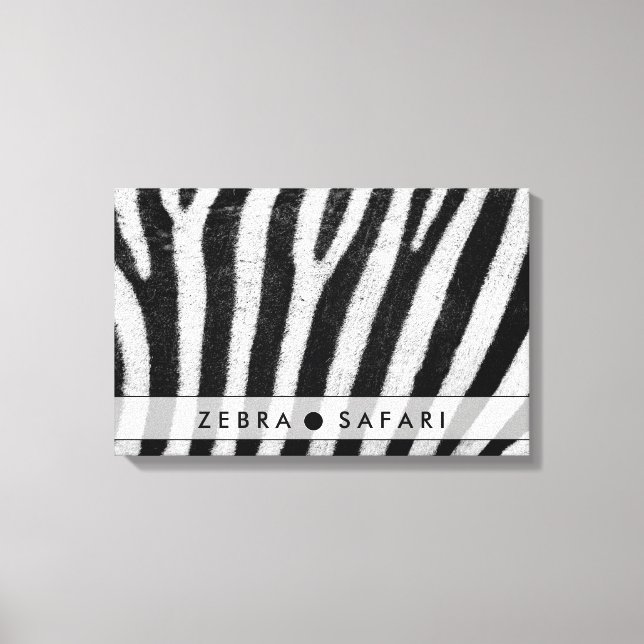 Lienzo Textura del patrón zebra de Guay (Anverso)