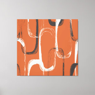 Lienzo Textura del pincel: fondo Naranja sin soldadura